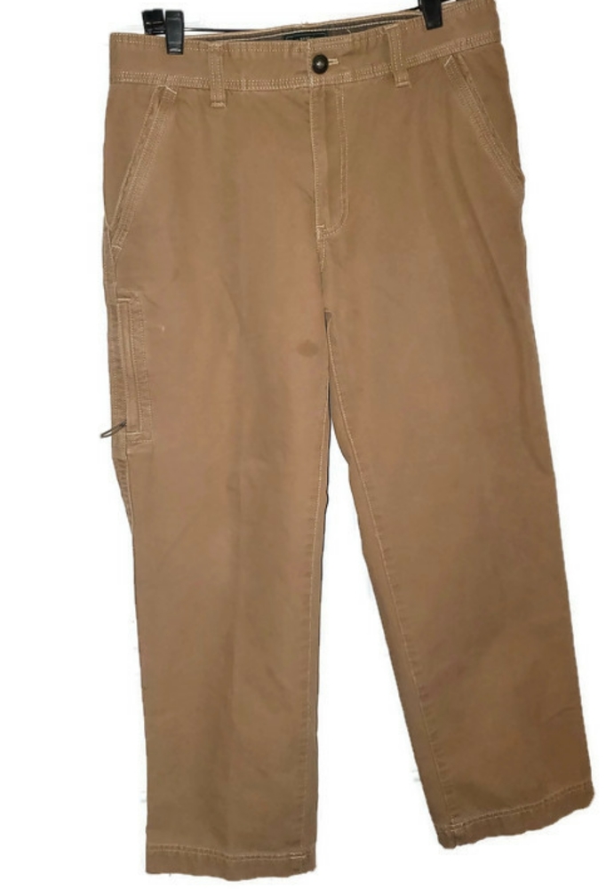 4/$25 GHBass Mens Thick Khaki Pants Like Carhartt - Picture 1 of 3